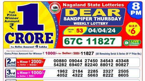 dear lottery result yesterday 1pm 8pm|Nagaland State Dear Lottery Result 25.04.2024 Today 1PM 6PM .